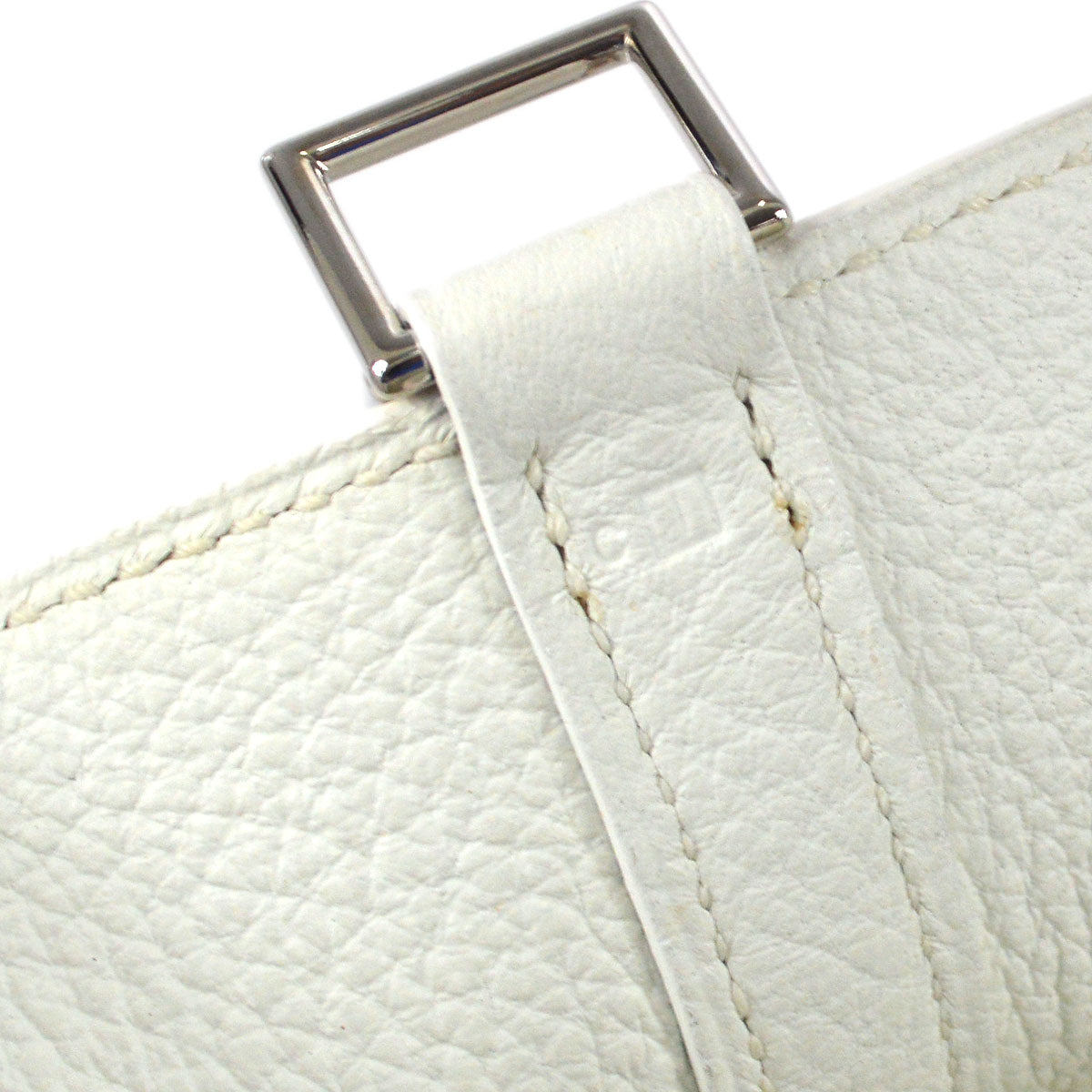 HERMES 2005 Picotin PM Clemence White