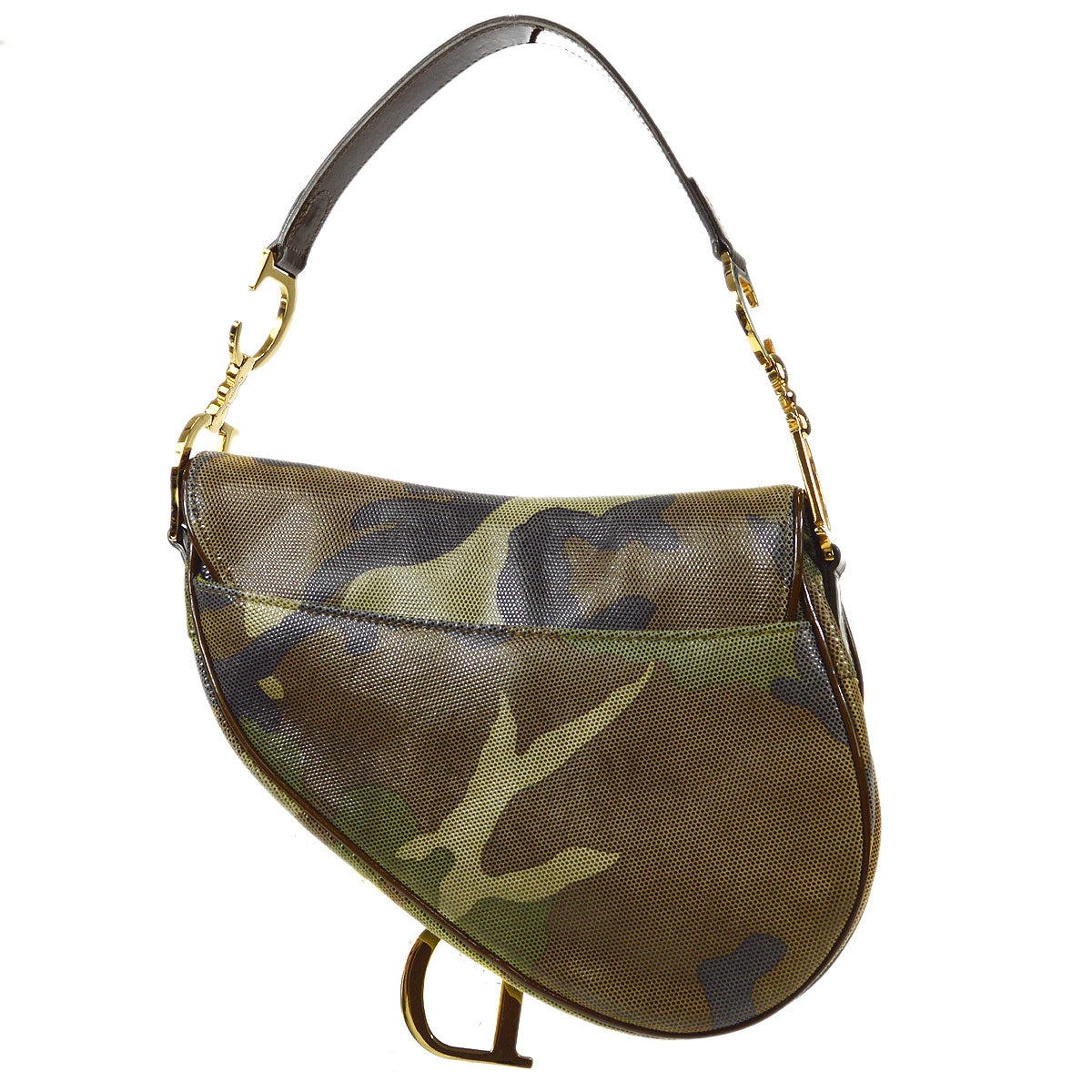 Christian Dior Camouflage Saddle Bag Medium