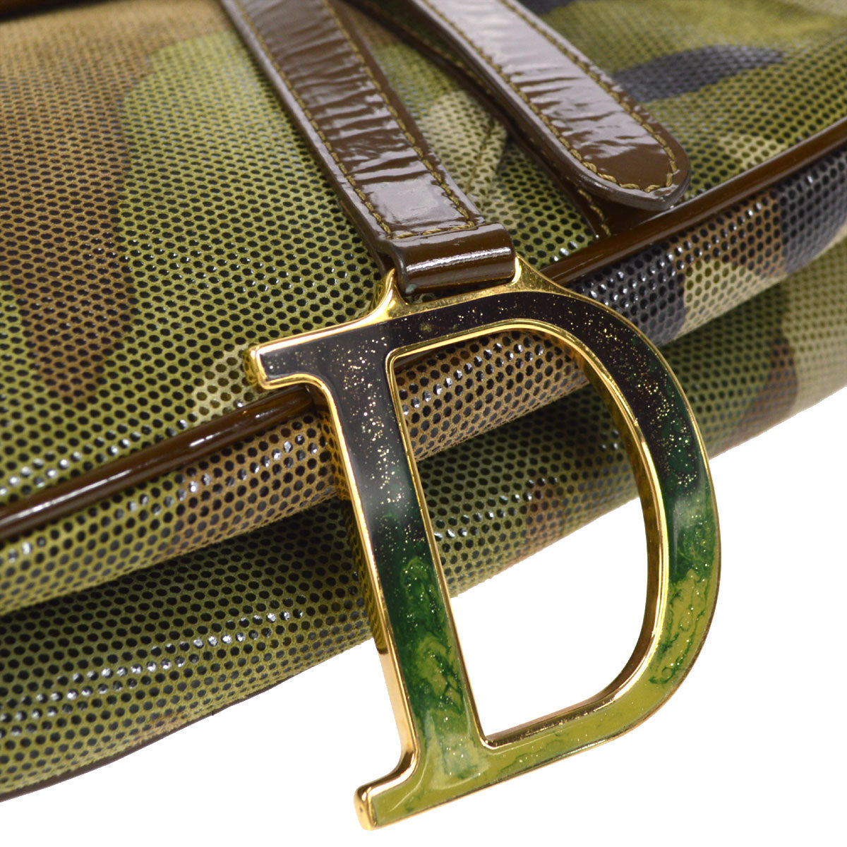 Christian Dior Camouflage Saddle Bag Medium
