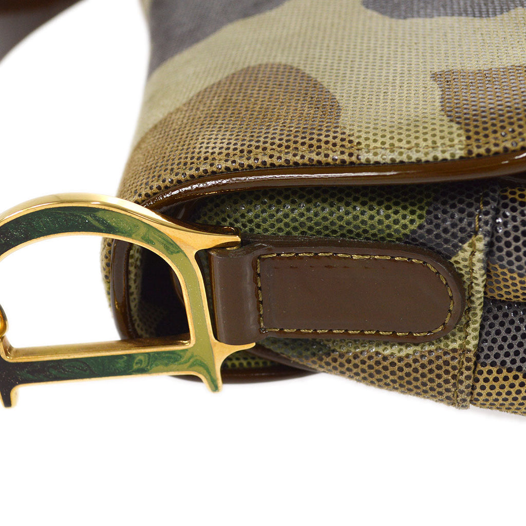 Christian Dior Camouflage Saddle Bag Medium