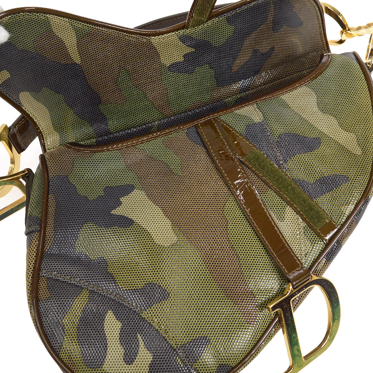 Christian Dior Camouflage Saddle Bag Medium