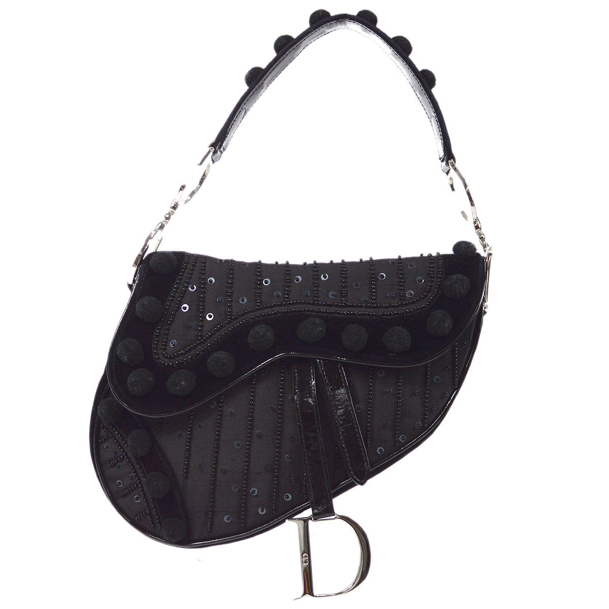 Christian Dior Beaded Saddle Bag Medium
