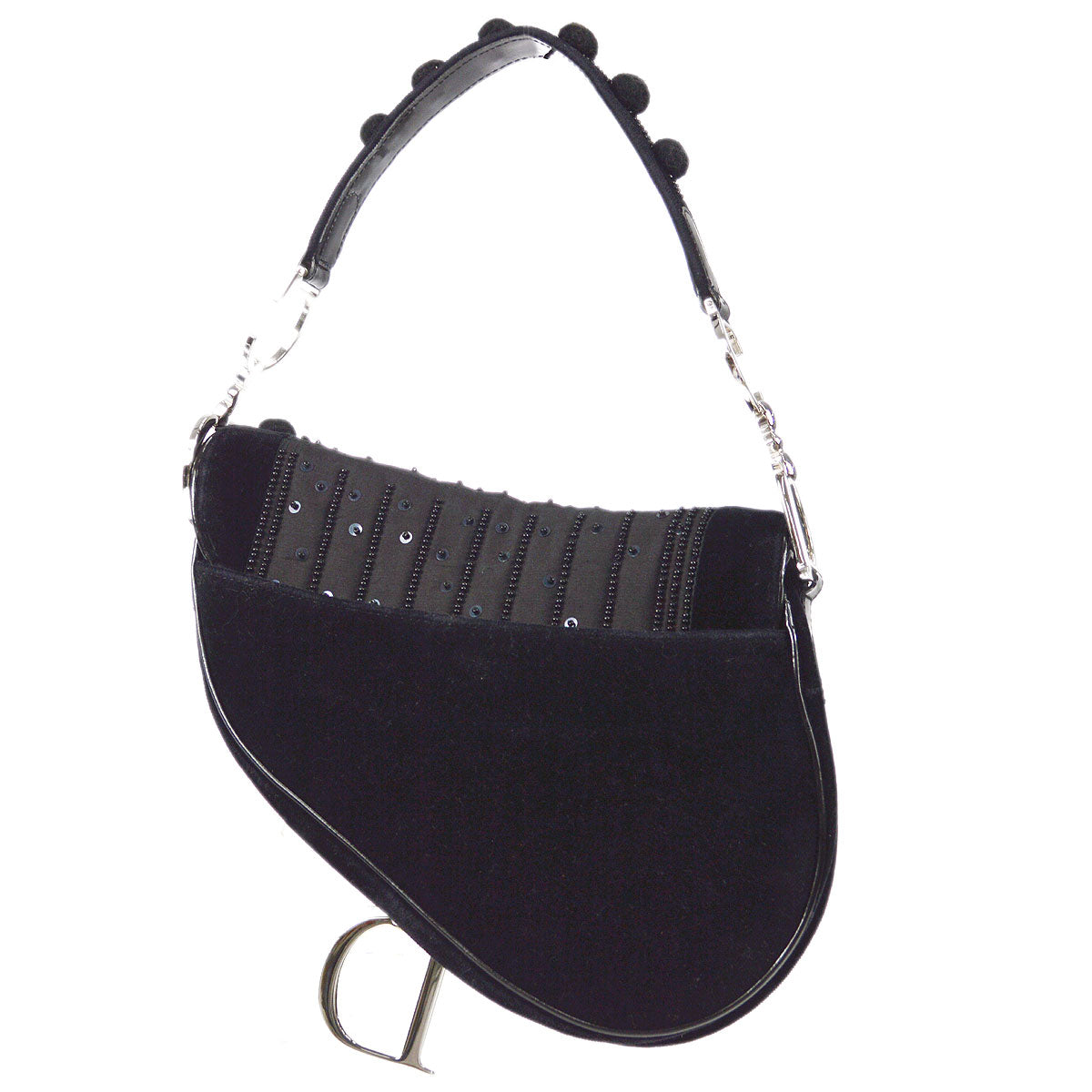 Christian Dior Beaded Saddle Bag Medium