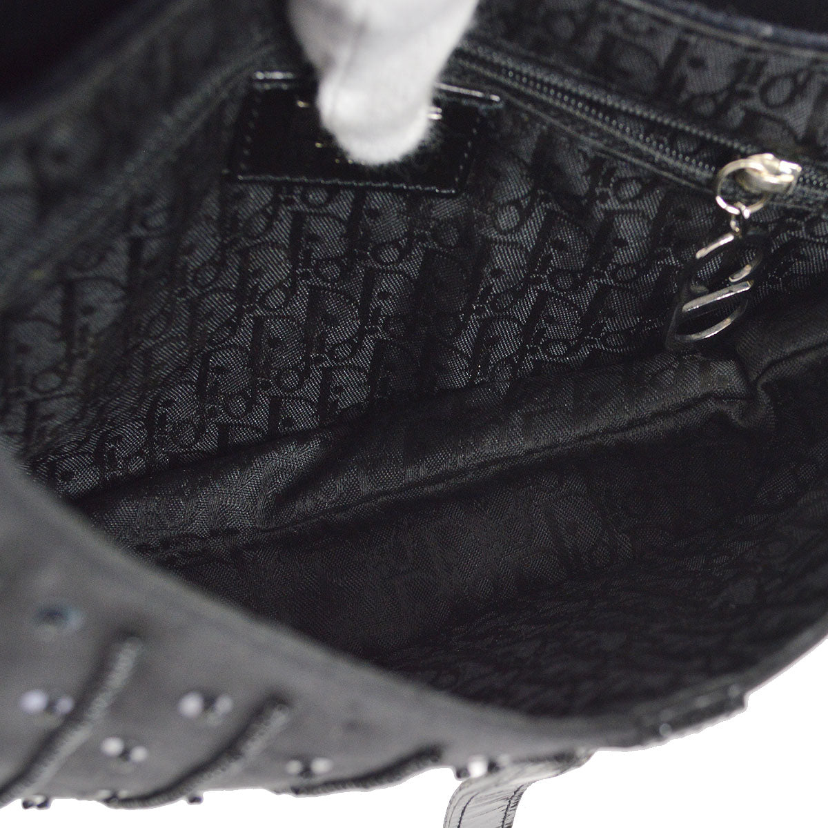 Christian Dior Beaded Saddle Bag Medium