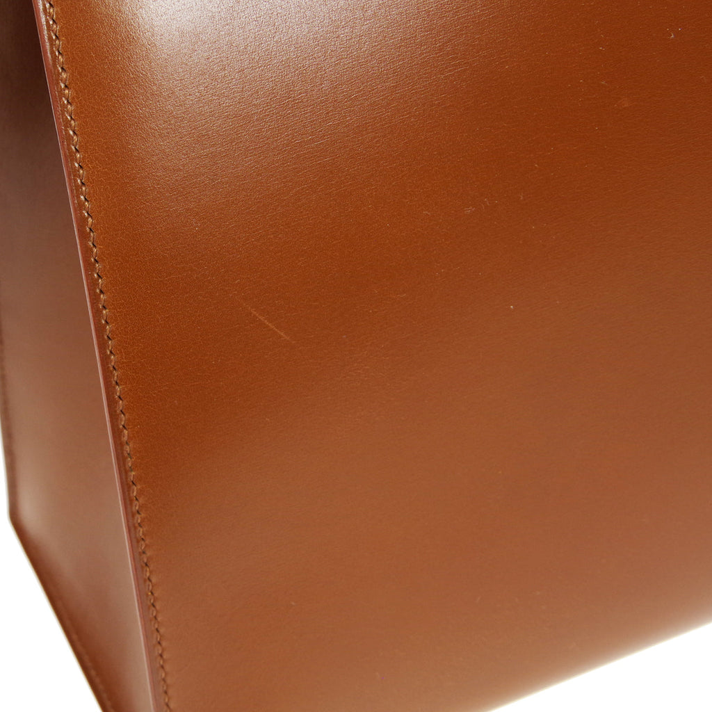 HERMES 2001 KELLY 35 SELLIER Fauve Box Calf