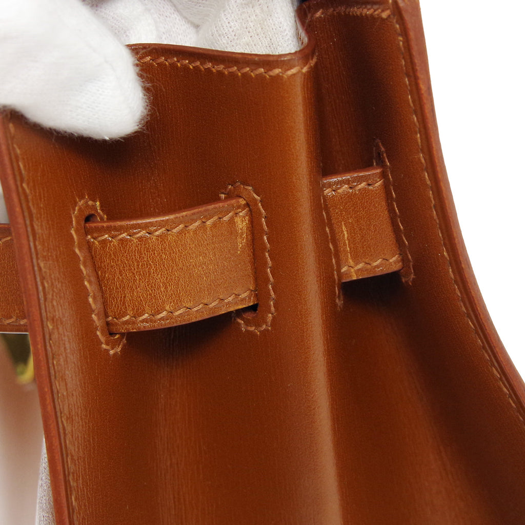 HERMES 2001 KELLY 35 SELLIER Fauve Box Calf