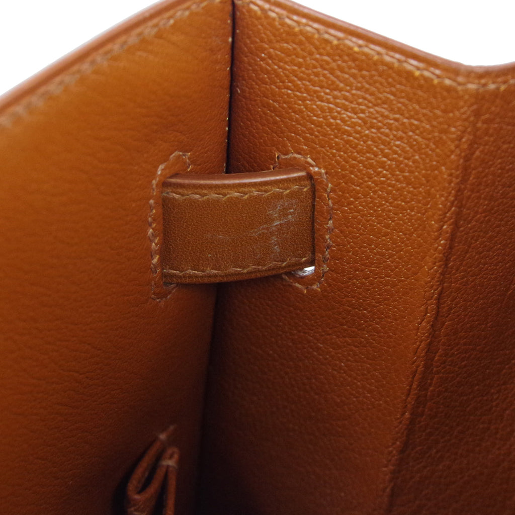 HERMES 2001 KELLY 35 SELLIER Fauve Box Calf