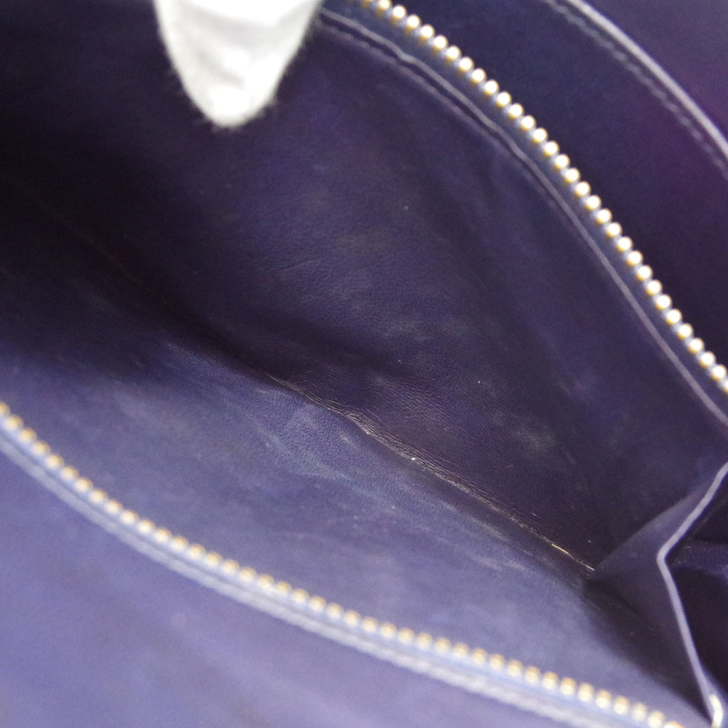HERMES 1984 Lydie Navy Box Calf