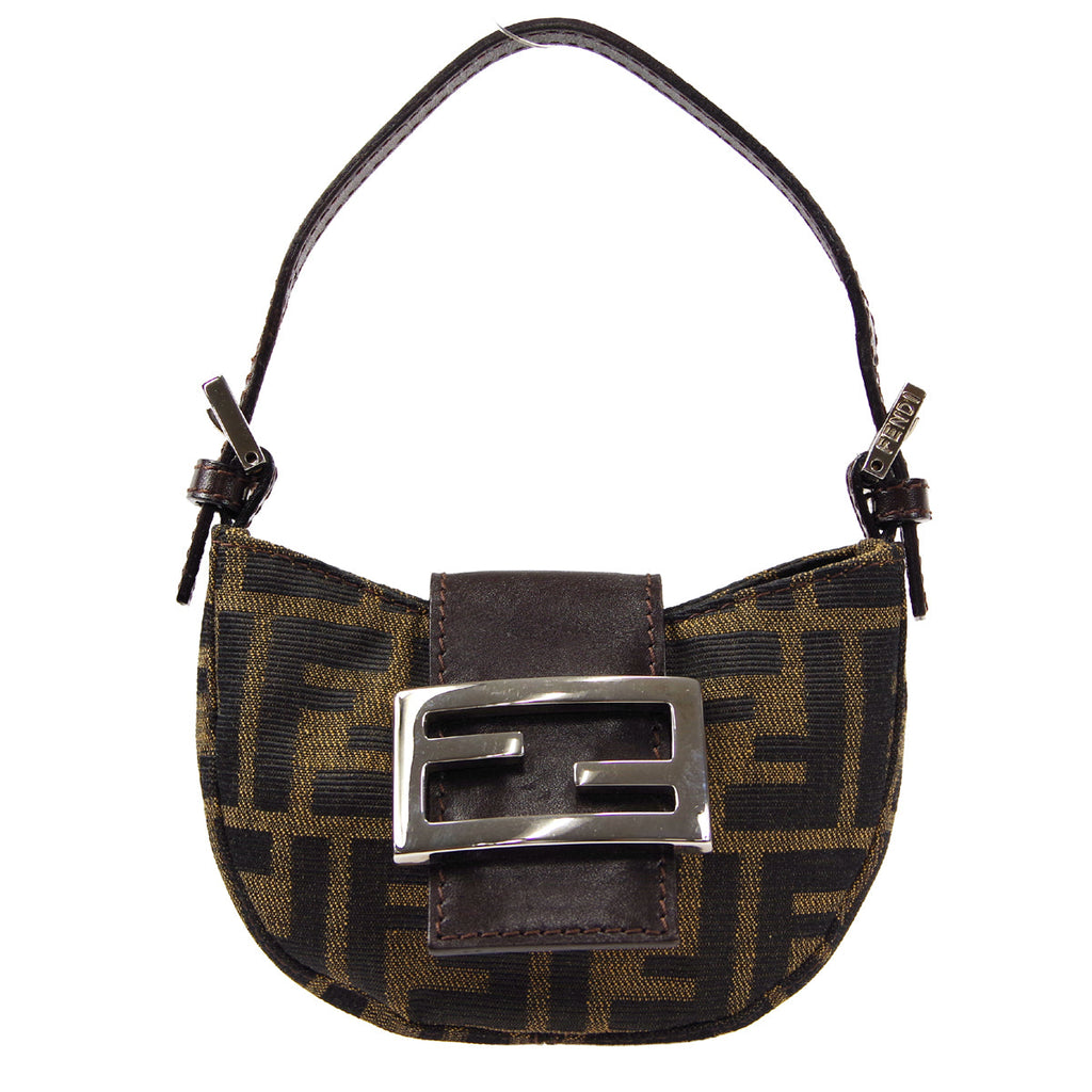 FENDI Zucca Mini Handbag Brown