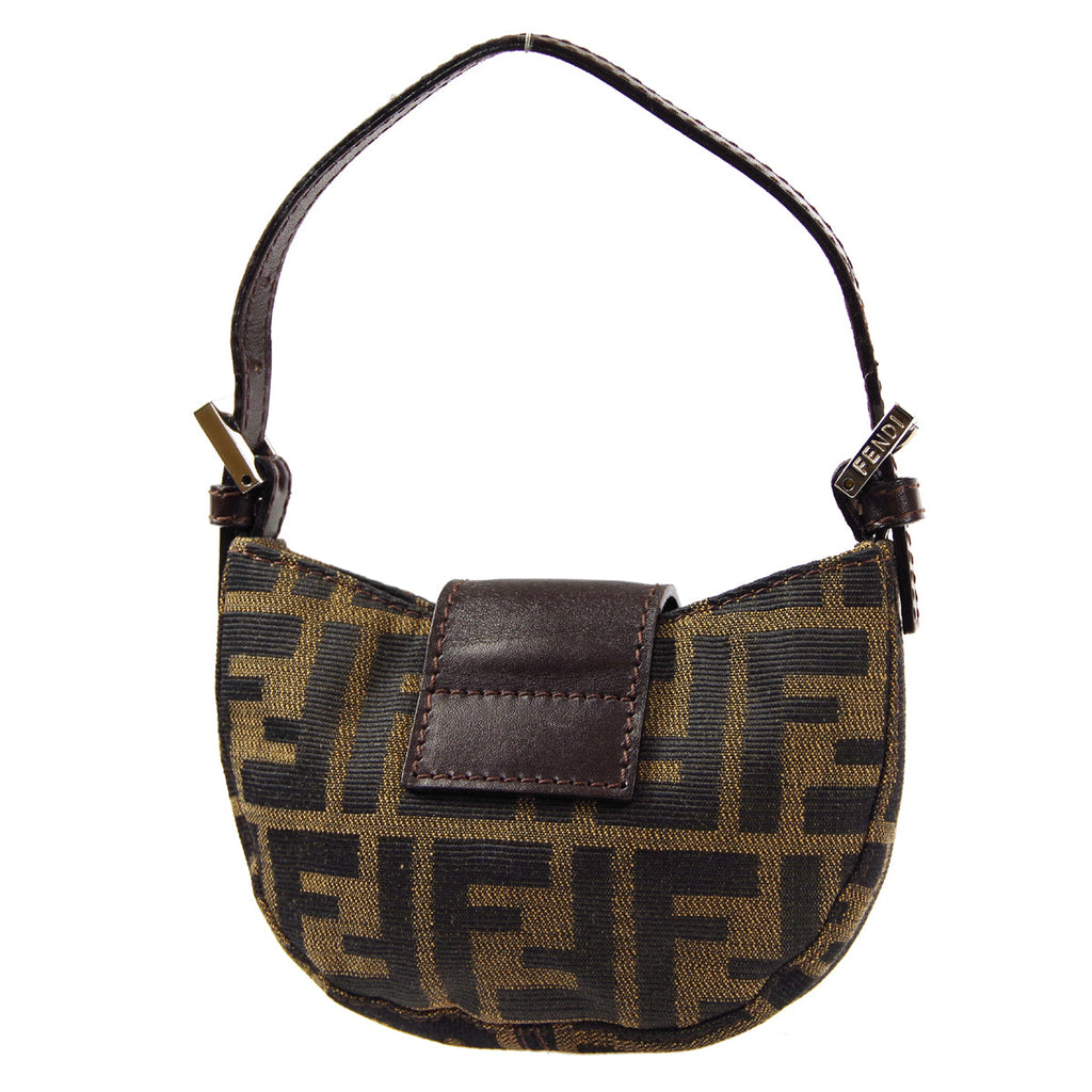FENDI Zucca Mini Handbag Brown