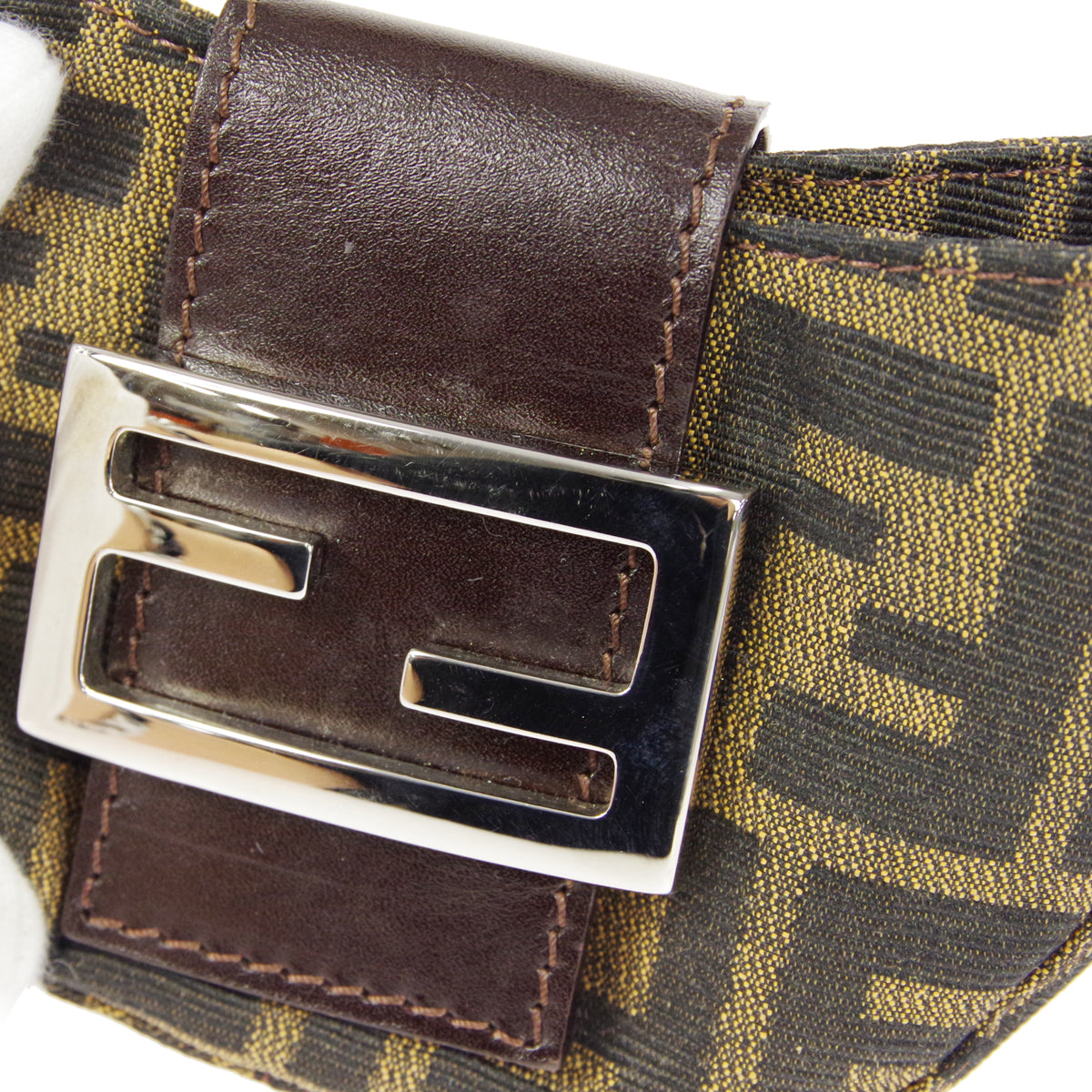 FENDI Zucca Mini Handbag Brown