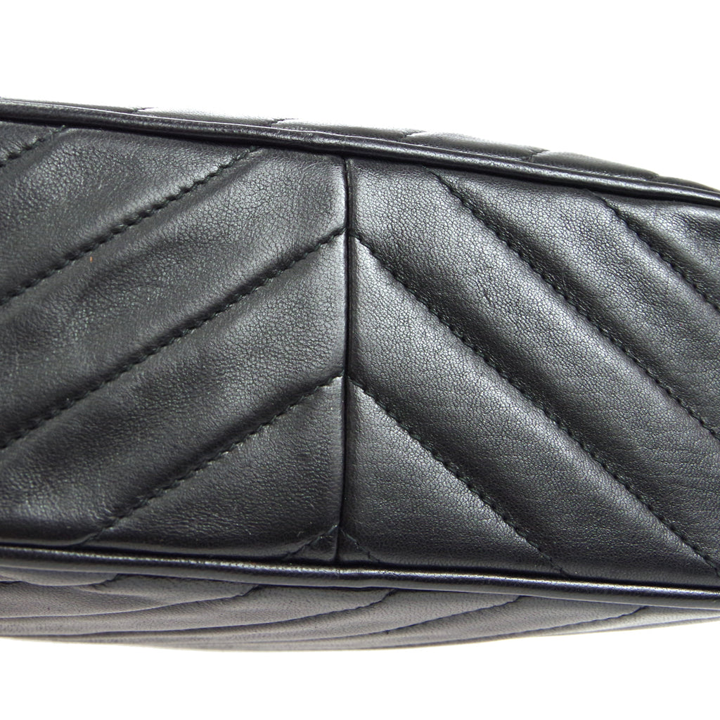 CHANEL Bijou Chain Shoulder Bag Black Lambskin
