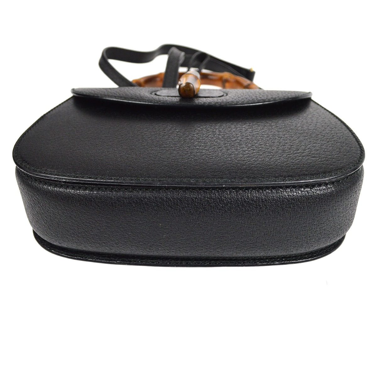 GUCCI Bamboo Line 2way Shoulder Handbag Black