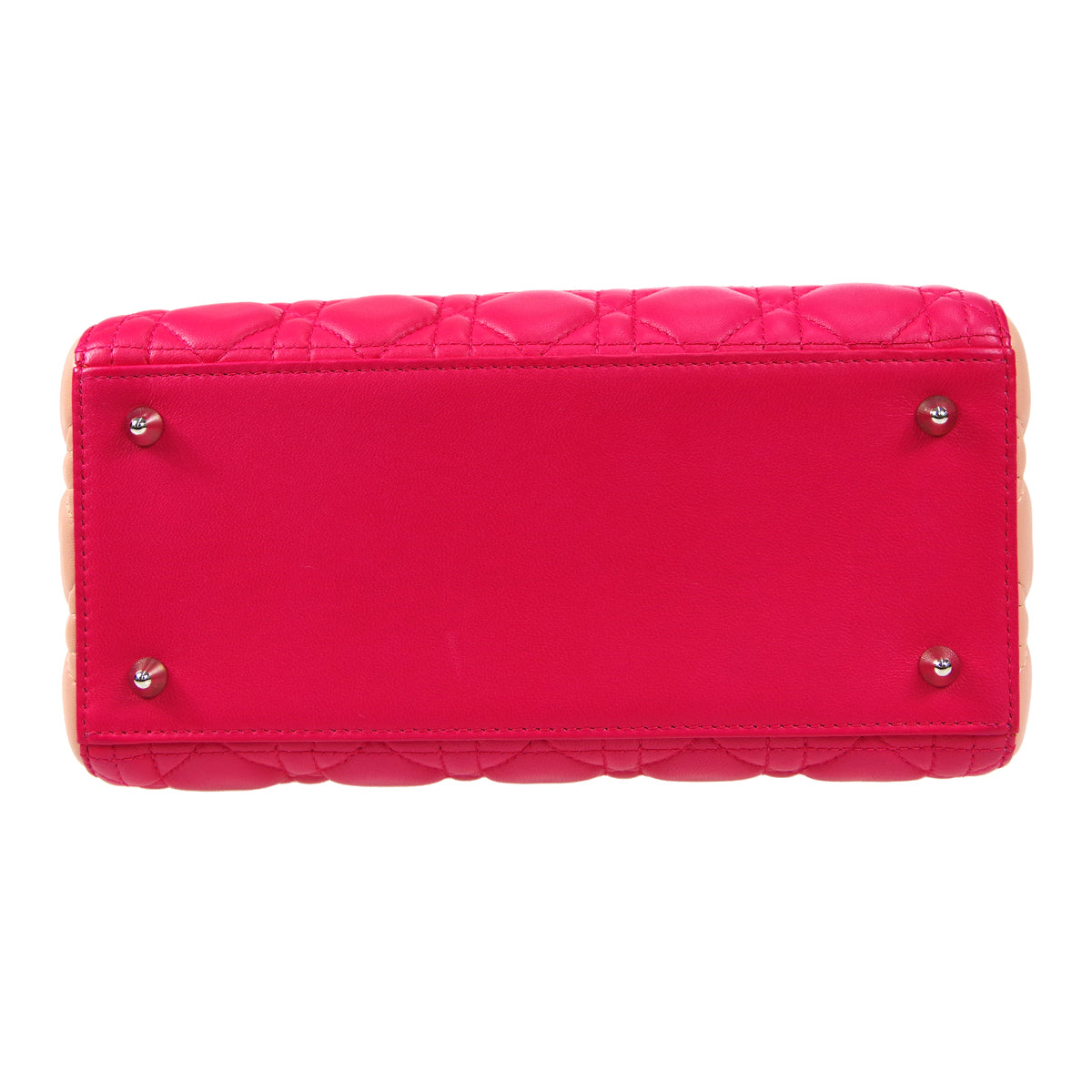 Christian Dior Lady Dior Cannage 2way Shoulder Handbag Tricolor