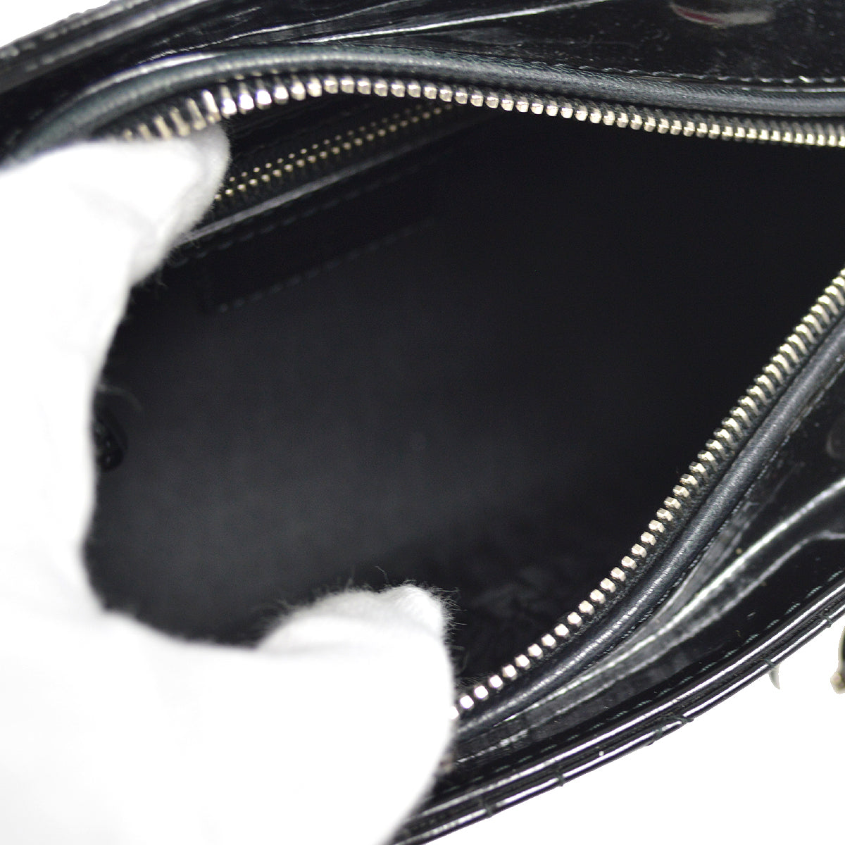 Christian Dior 2010 Lady Dior Cannage 2way Shoulder Handbag Black