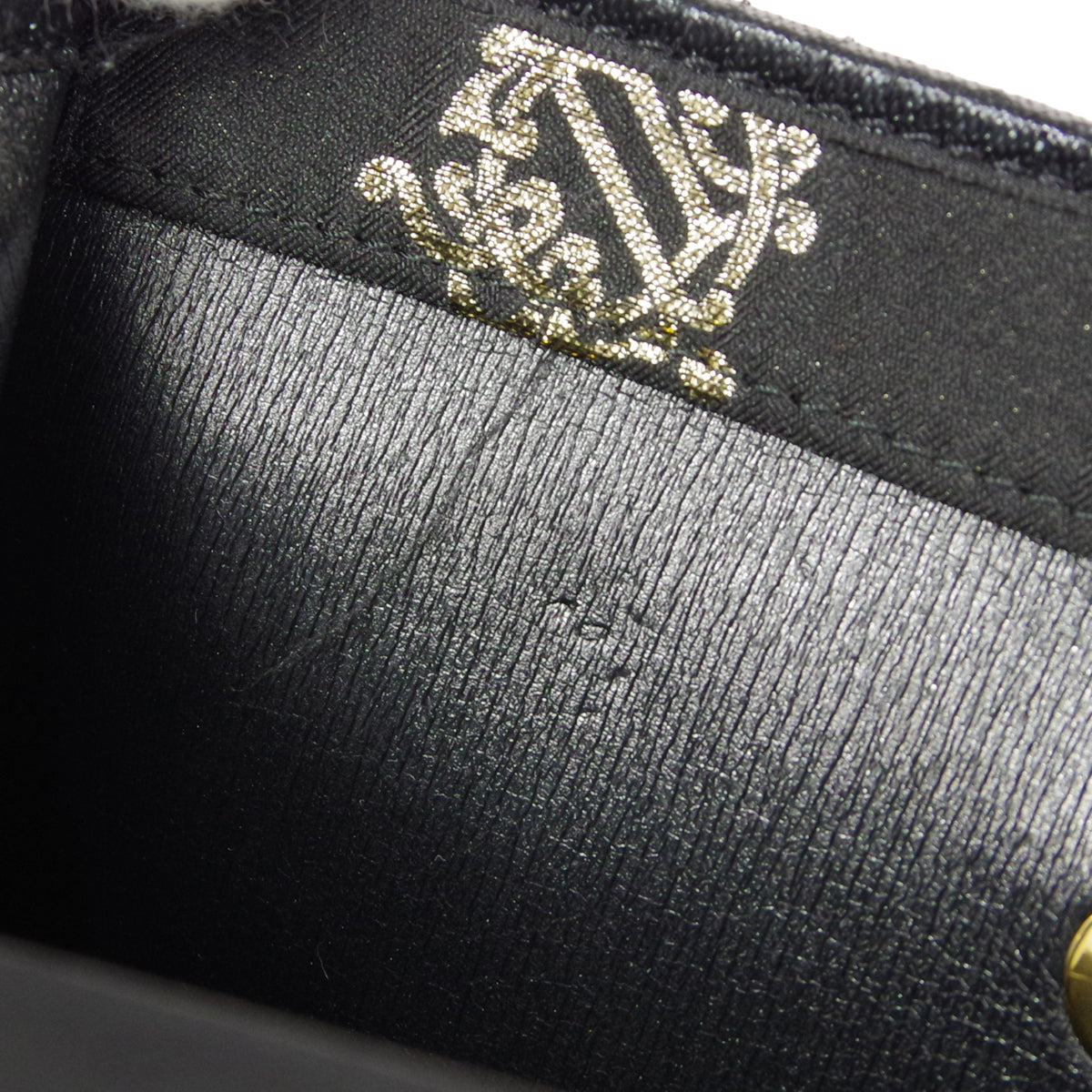 Christian Dior Double Chain Shoulder Bag Black