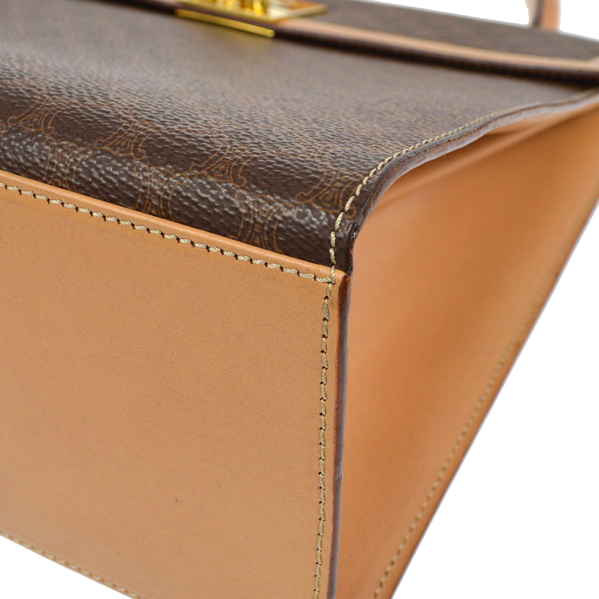 CELINE Macadam Handbag Brown