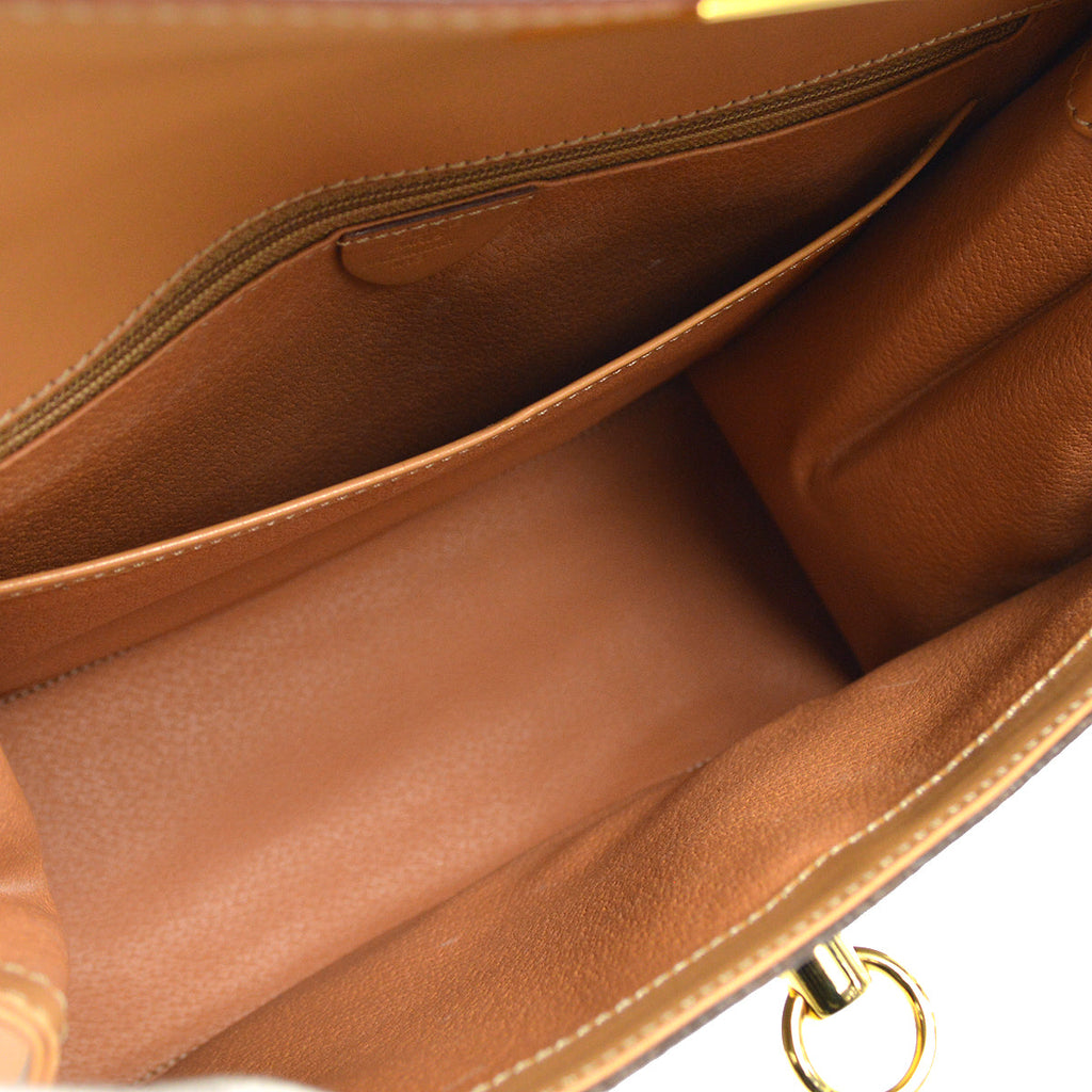 CELINE Macadam Handbag Brown