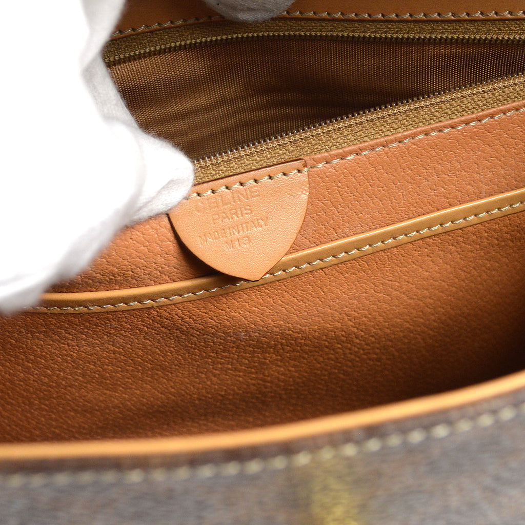 CELINE Macadam Handbag Brown