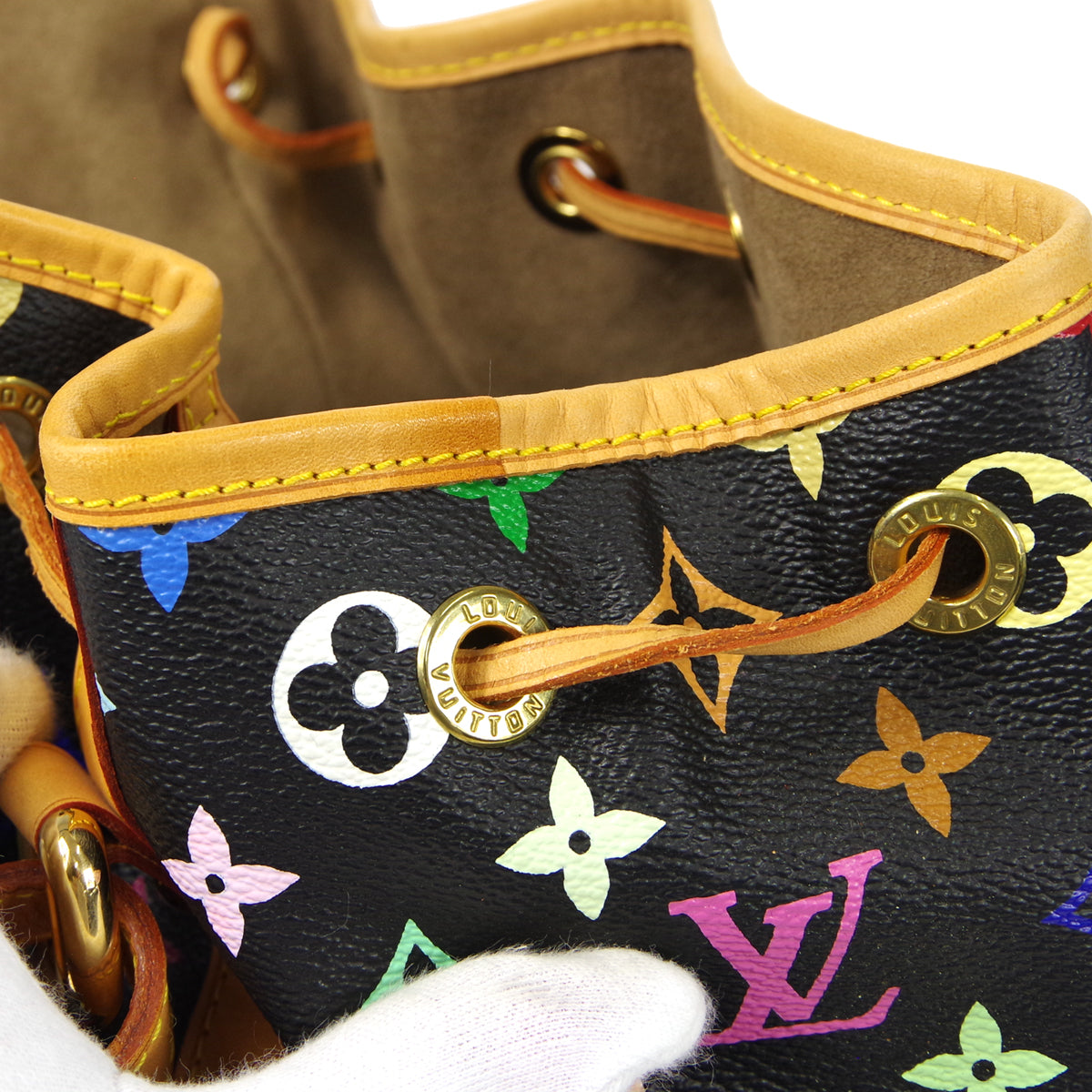 LOUIS VUITTON PETITE NOE DRAWSTRING SHOULDER BAG MONOGRAM MULTI M42230