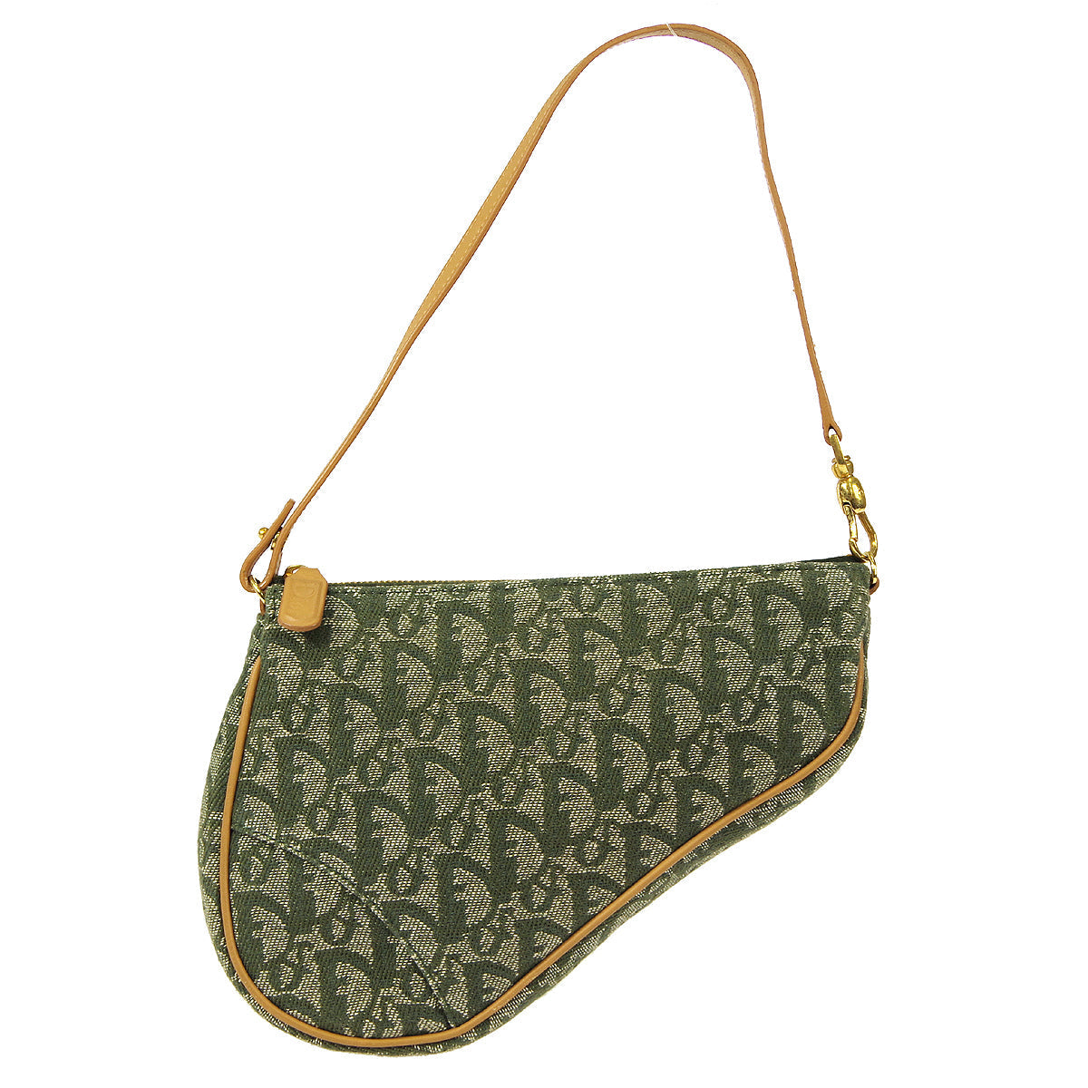 Christian Dior Trotter Saddle Handbag Khaki