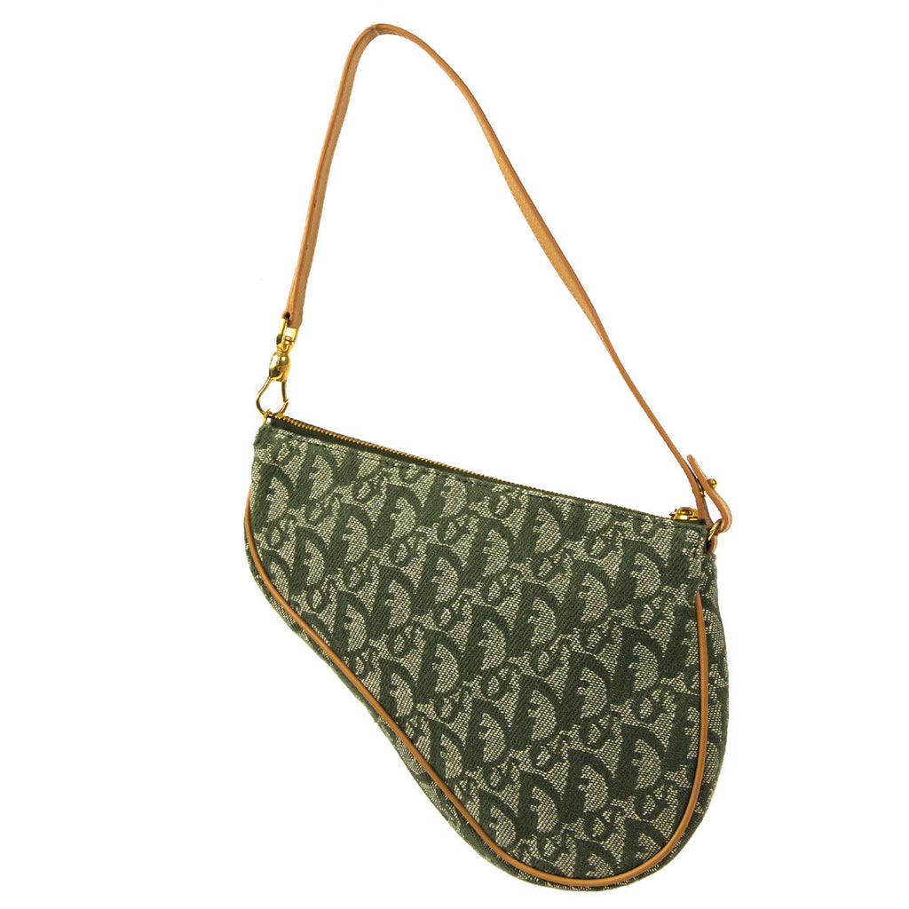 Christian Dior Trotter Saddle Handbag Khaki