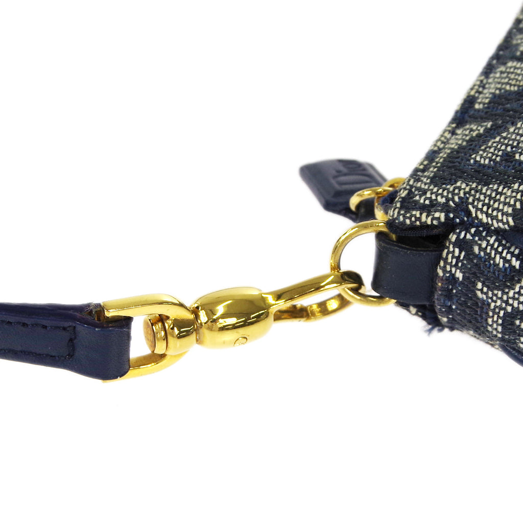 Christian Dior Trotter Saddle Bag Mini Navy