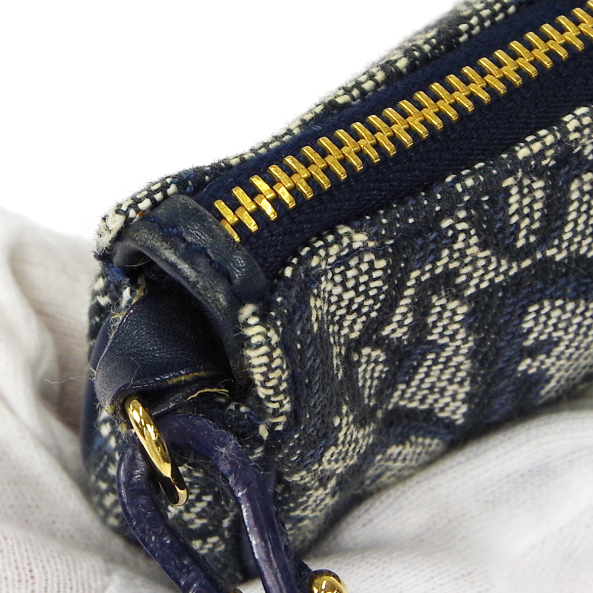 Christian Dior Trotter Saddle Bag Mini Navy