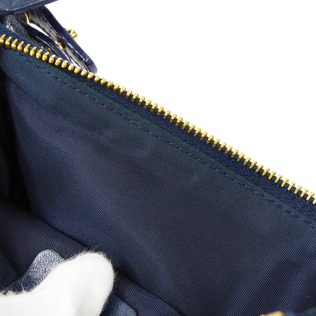 Christian Dior Trotter Saddle Bag Mini Navy