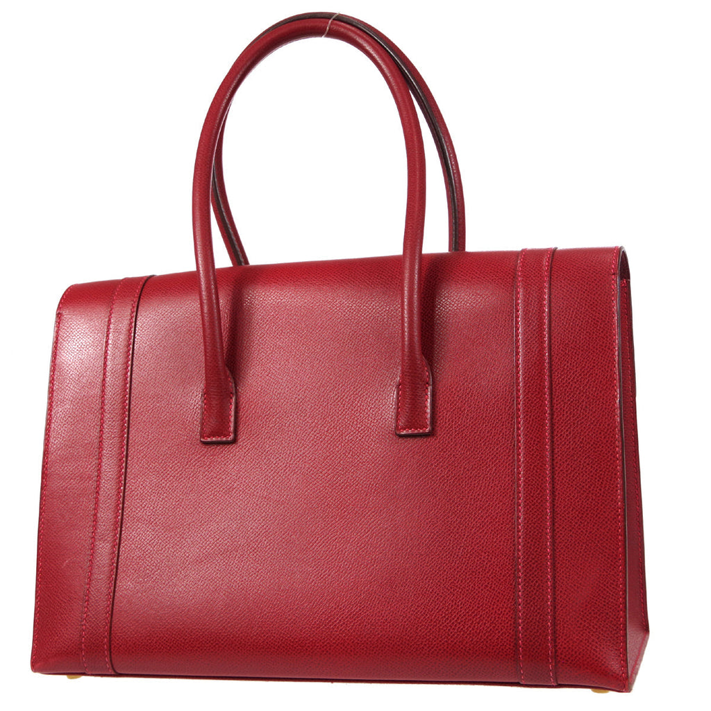 HERMES DRAG 2 32 Handbag Lisse Rouge Vif