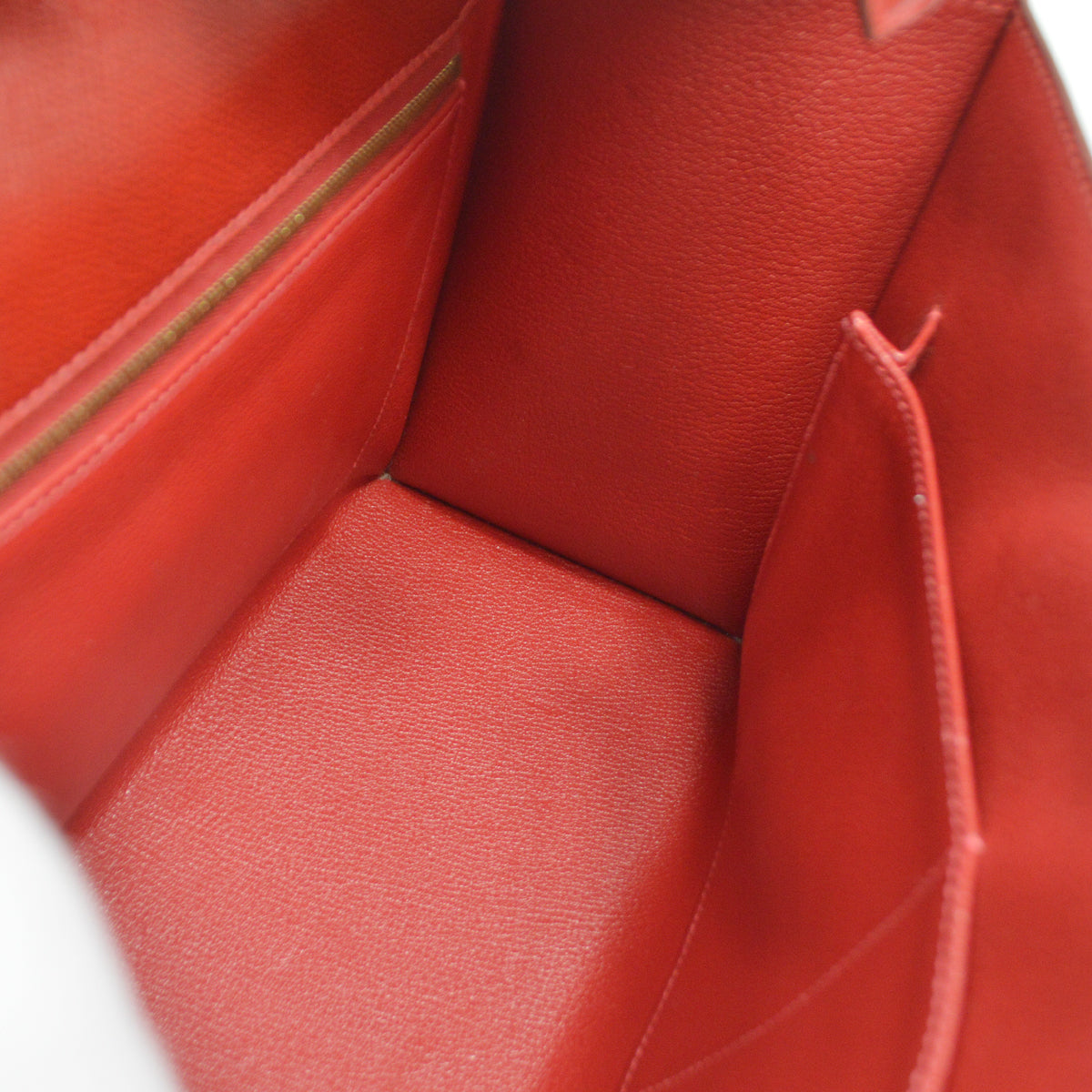HERMES DRAG 2 32 Handbag Lisse Rouge Vif