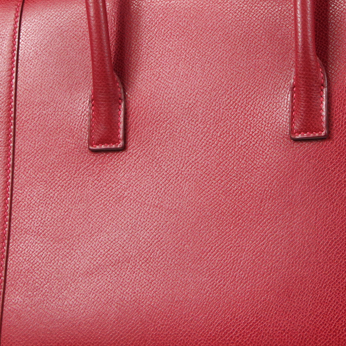 HERMES DRAG 2 32 Handbag Lisse Rouge Vif