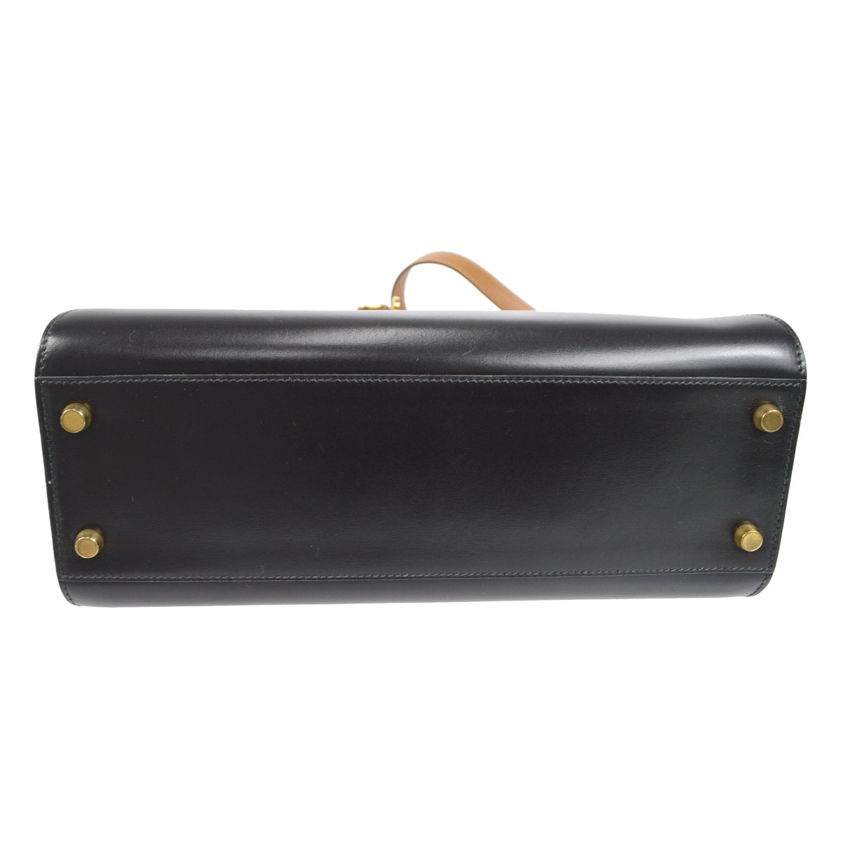 HERMES KELLY SPORT GM Shoulder Bag Black Bi-color Box Calf