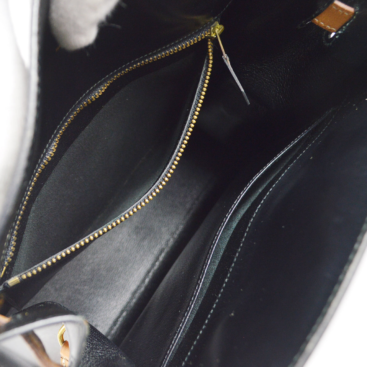 HERMES KELLY SPORT GM Shoulder Bag Black Bi-color Box Calf