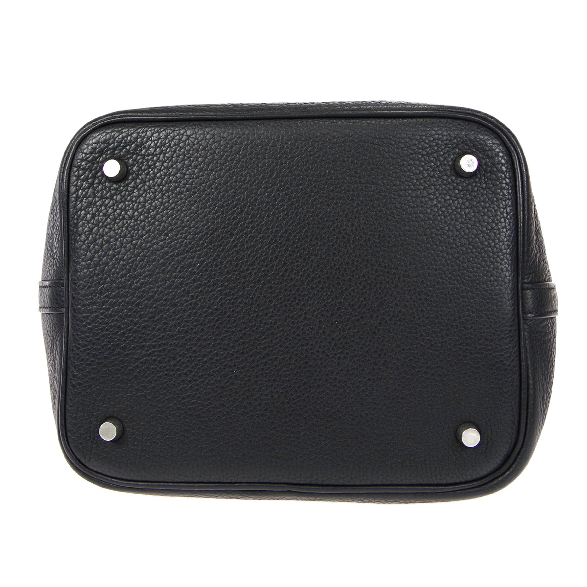 HERMES Picotin Lock MM Handbag Black Taurillon Clemence