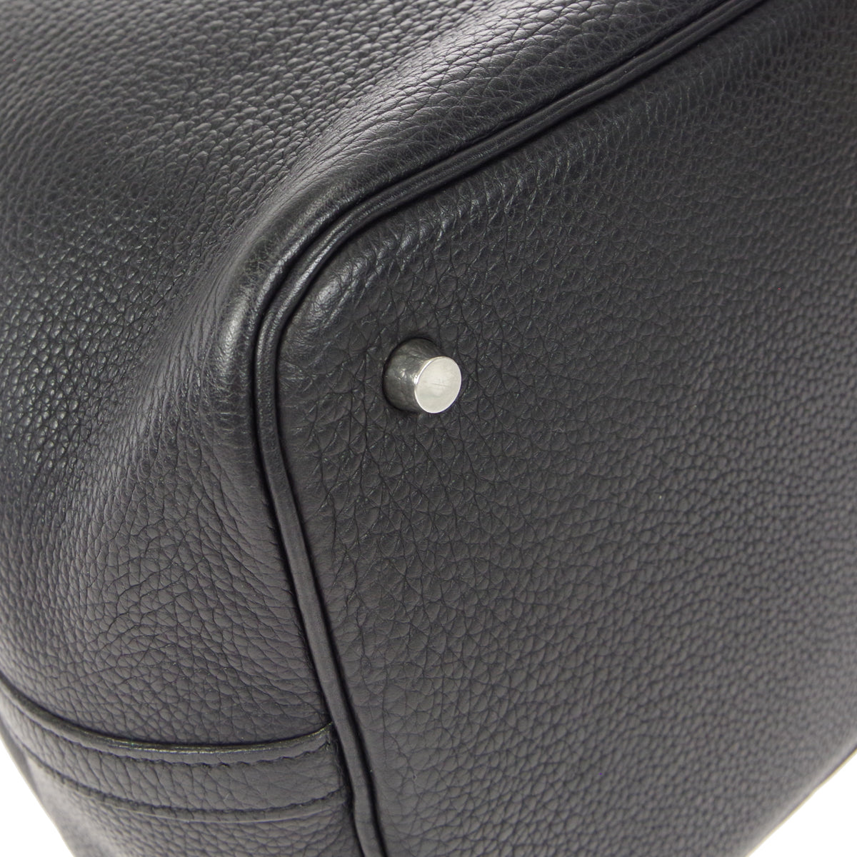 HERMES Picotin Lock MM Handbag Black Taurillon Clemence