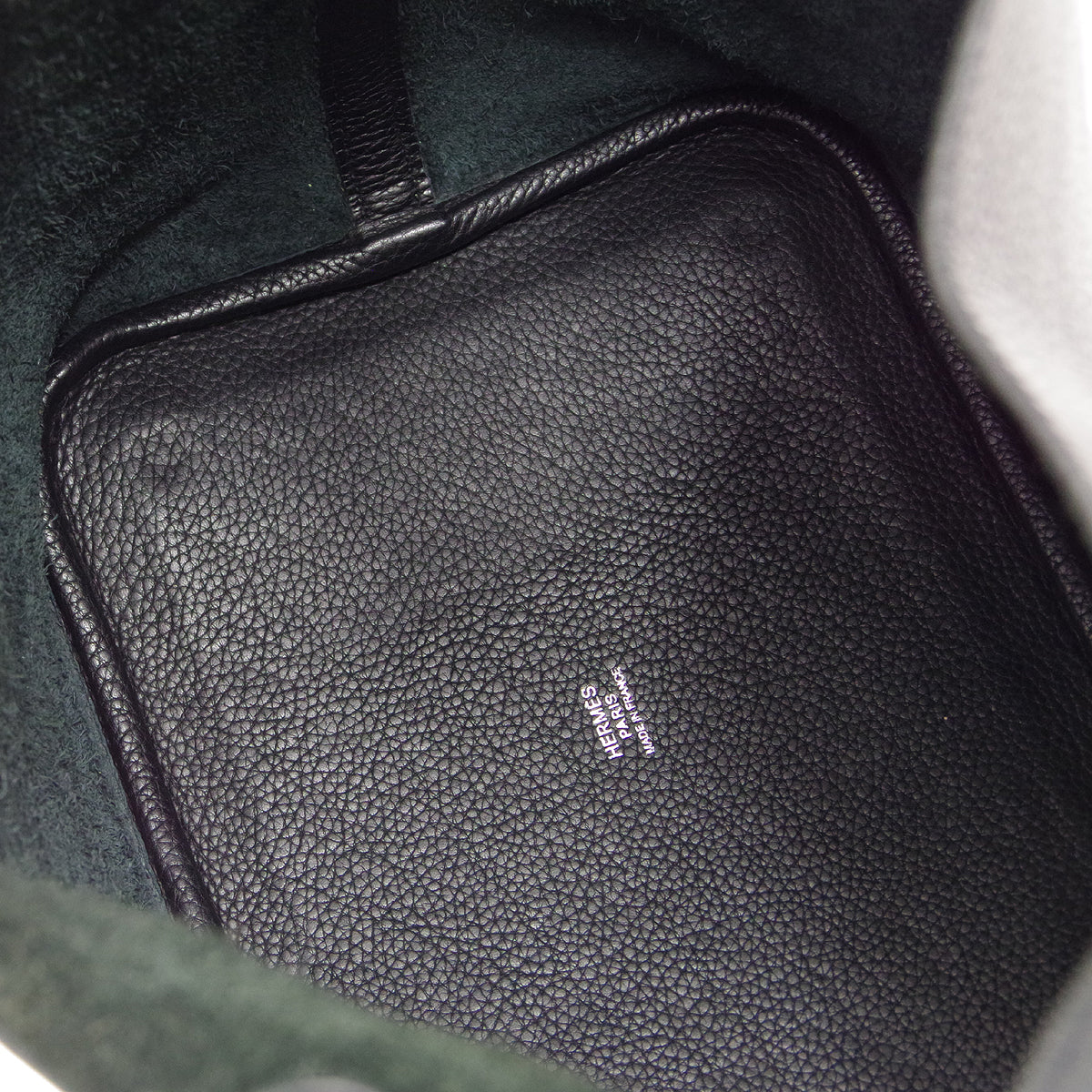 HERMES Picotin Lock MM Handbag Black Taurillon Clemence