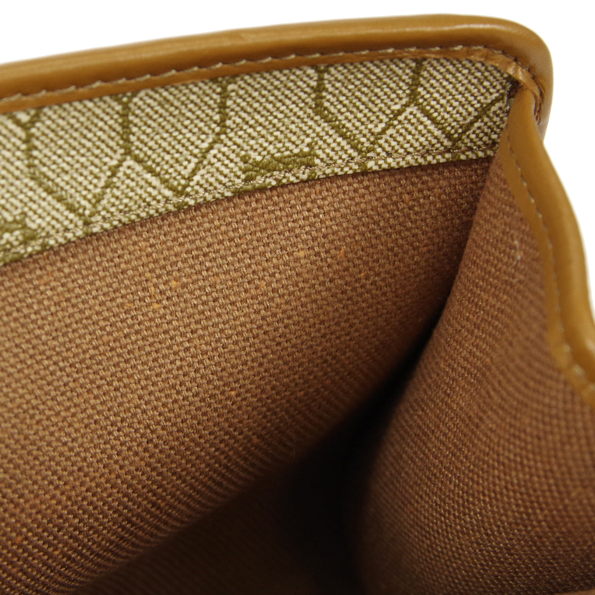 Christian Dior Honeycomb Double Chain Shoulder Bag Beige