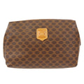 CELINE Macadam Cosmetic Pouch Bag Brown
