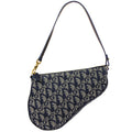 Christian Dior Trotter Saddle Handbag Navy