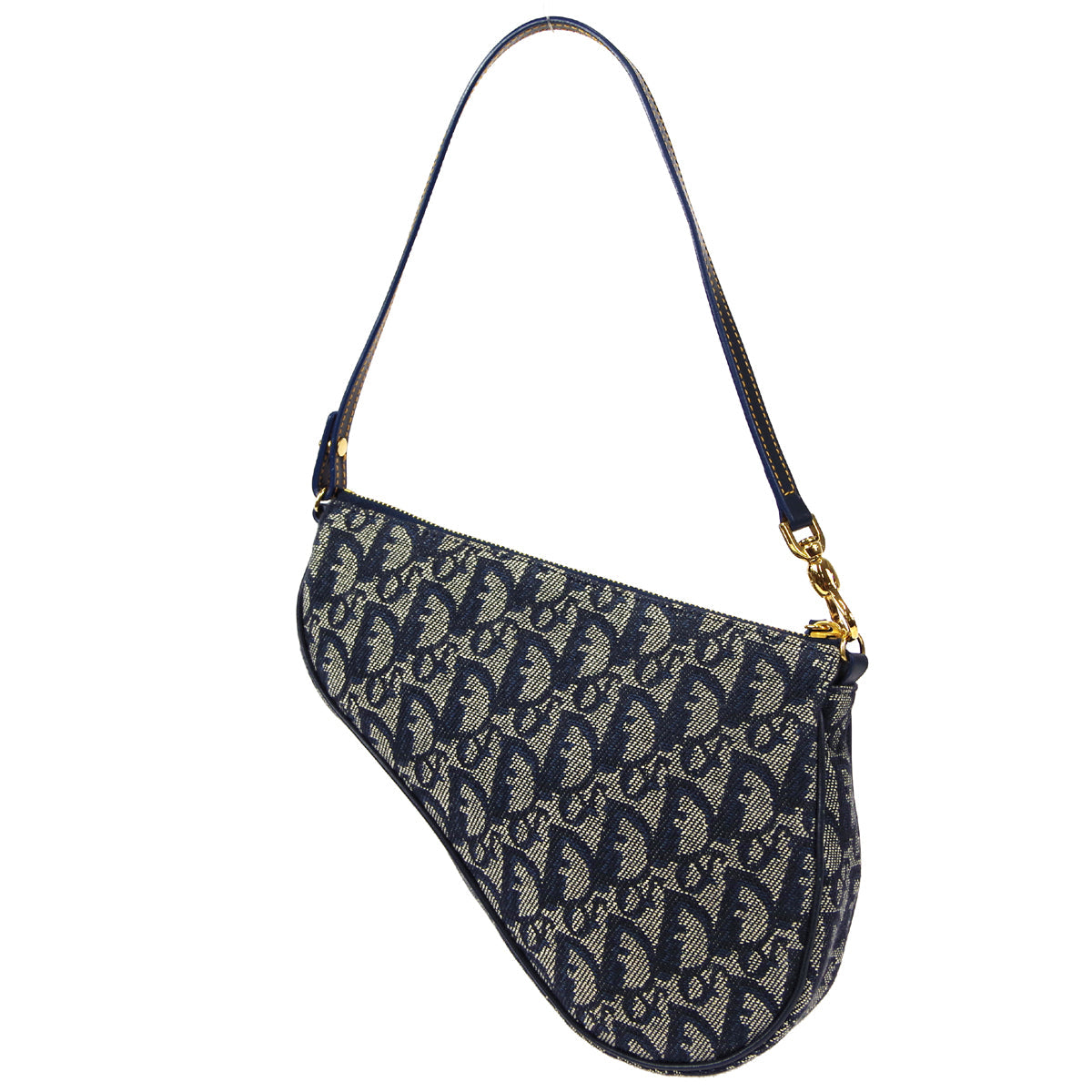 Christian Dior Trotter Saddle Handbag Navy
