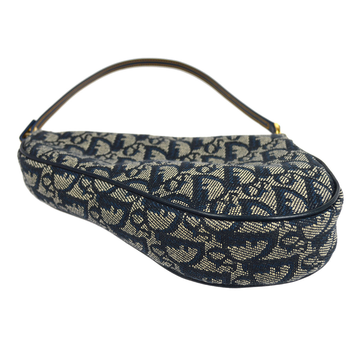 Christian Dior Trotter Saddle Handbag Navy