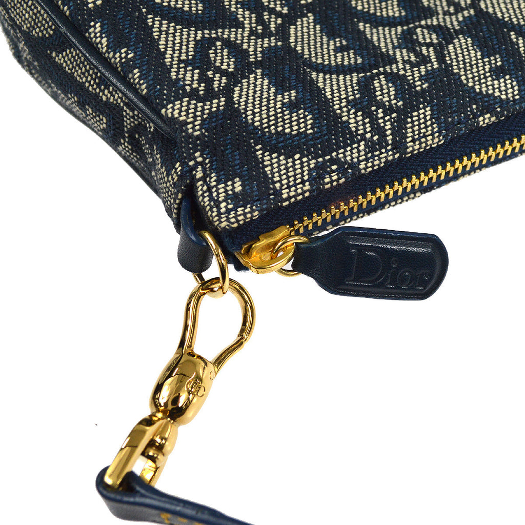 Christian Dior Trotter Saddle Handbag Navy