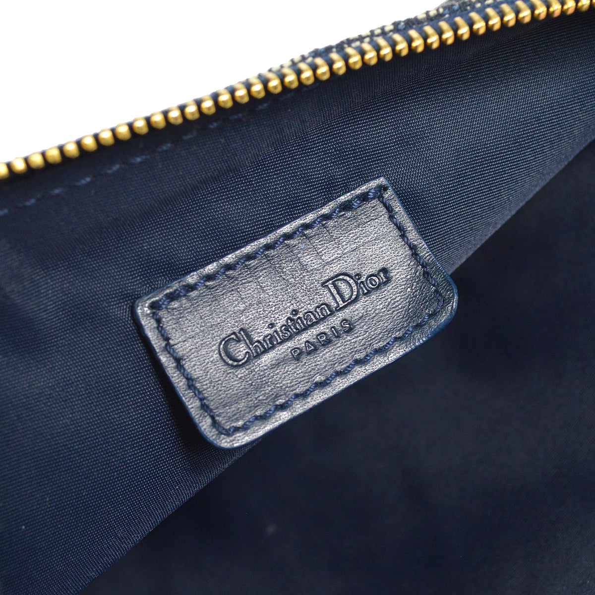 Christian Dior Trotter Saddle Handbag Navy