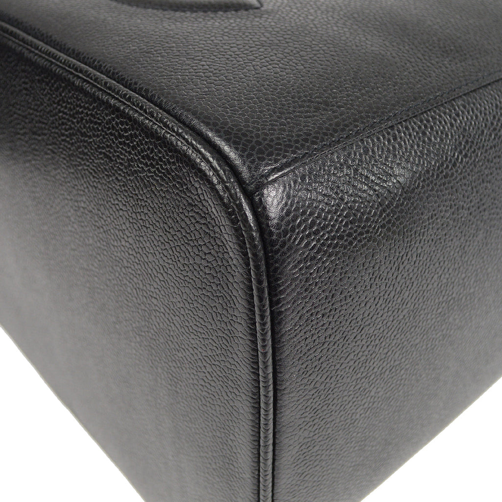 CHANEL 2way Vanity Shoulder Handbag Black Caviar