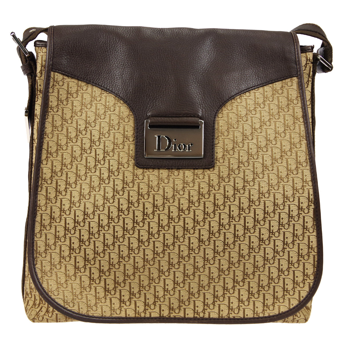 Christian Dior Street Chic Trotter Shoulder Bag Brown