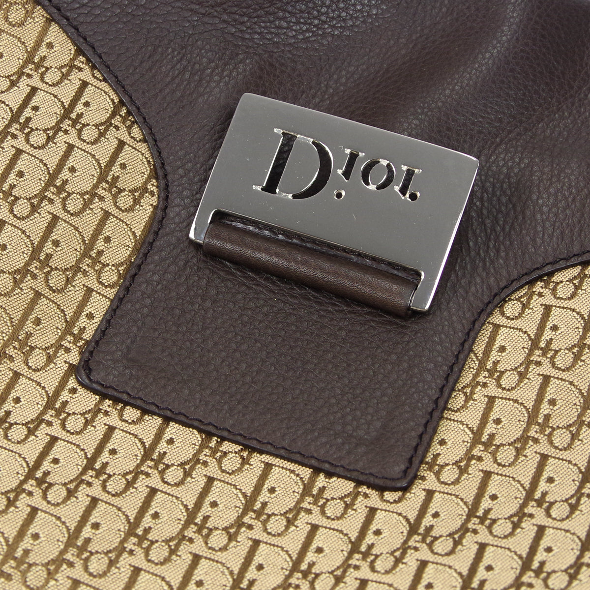 Christian Dior Street Chic Trotter Shoulder Bag Brown