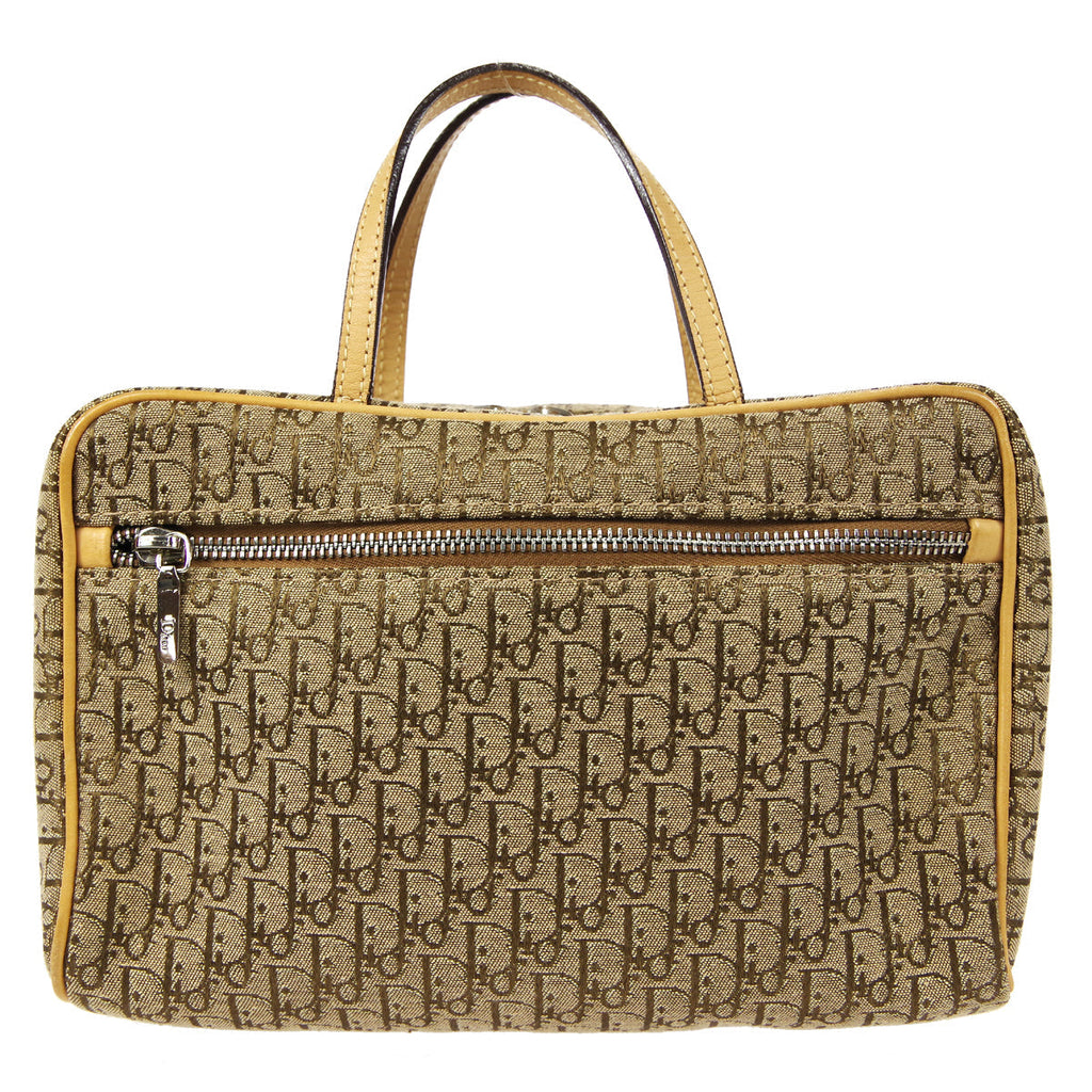Christian Dior Trotter Cosmetic Handbag Beige