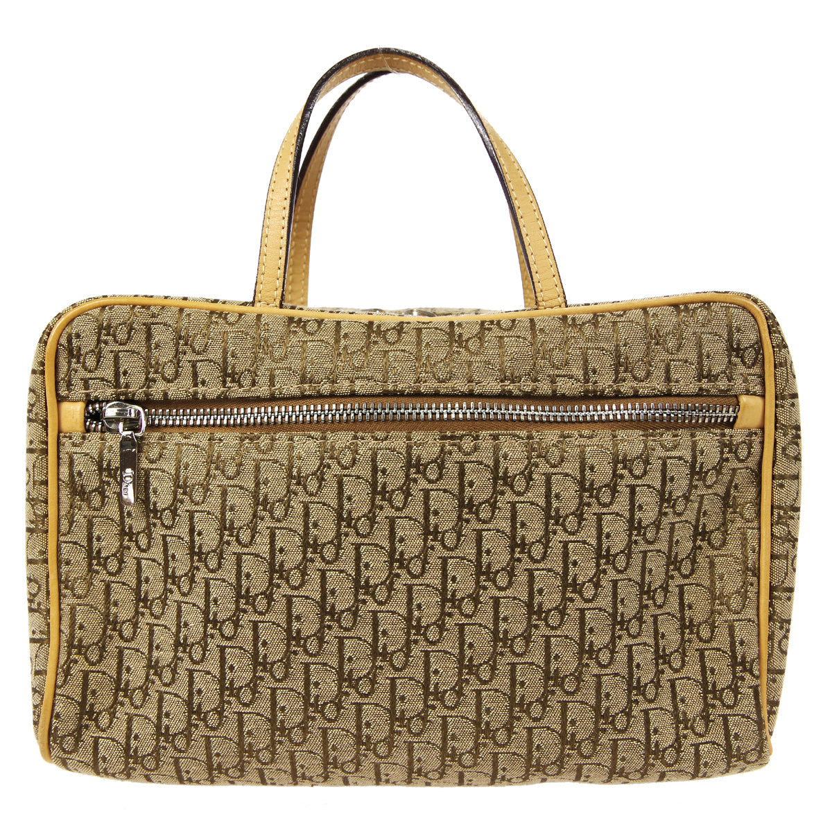 Christian Dior Trotter Cosmetic Handbag Beige