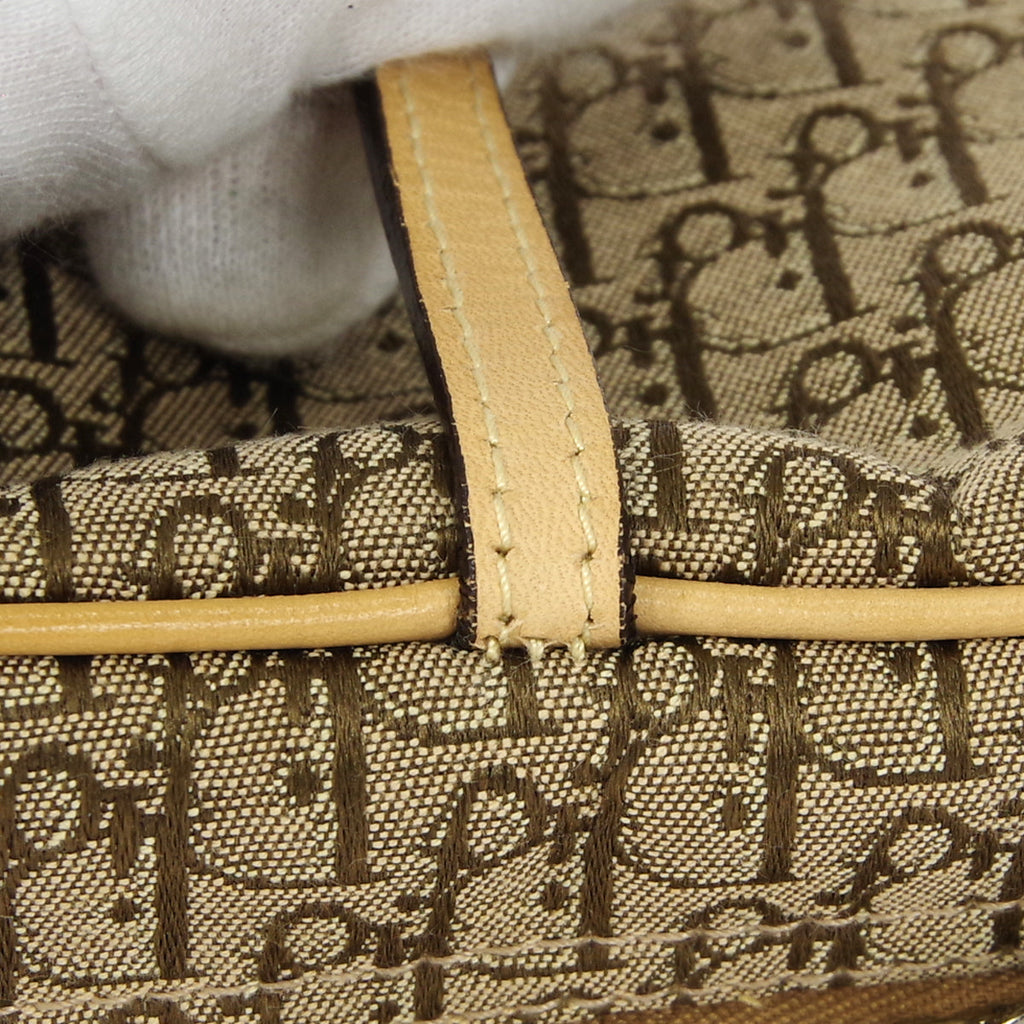 Christian Dior Trotter Cosmetic Handbag Beige